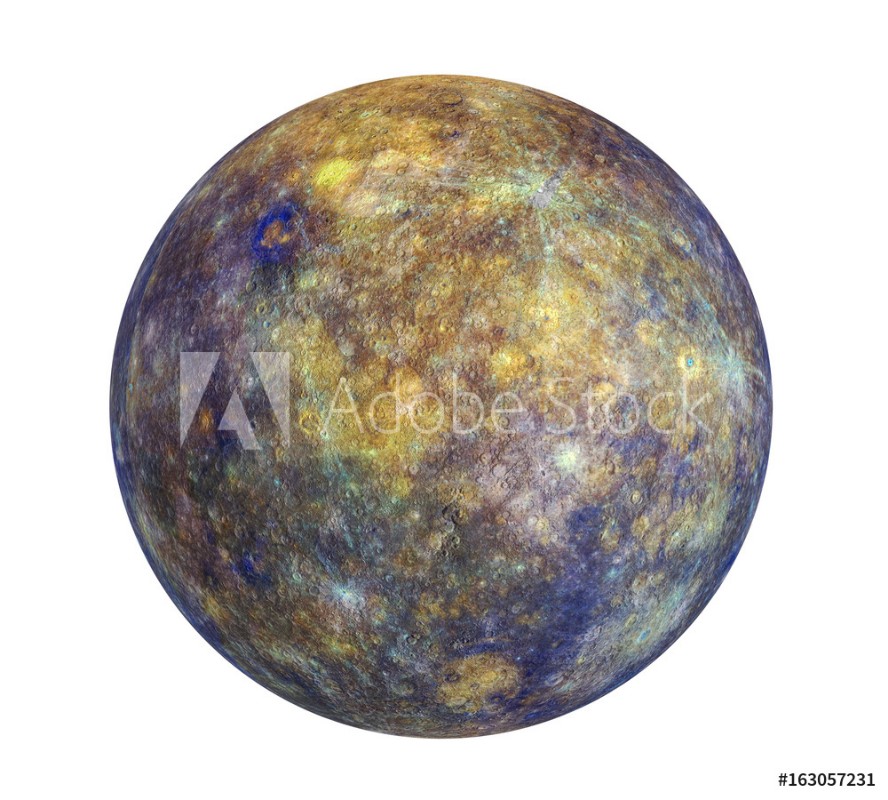 Afbeeldingen van Planet Mercury Isolated